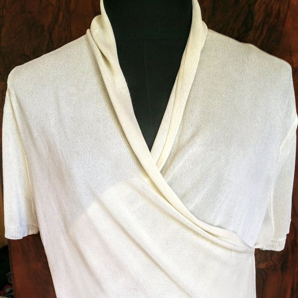 Vintage Emanuel Ungaro cream top size M